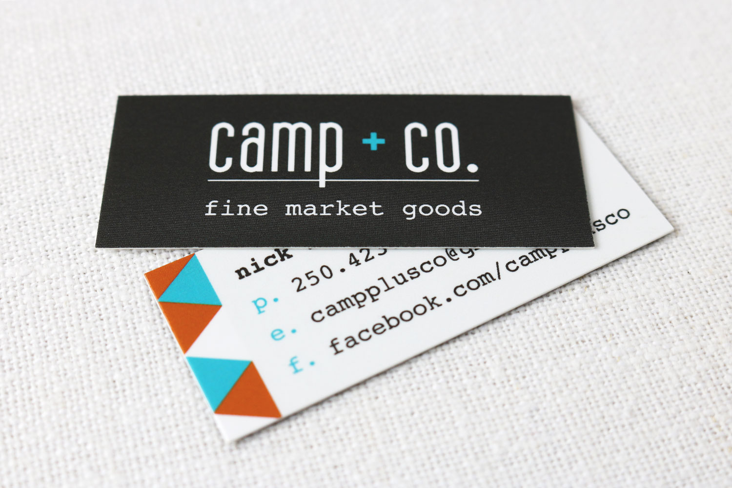 Camp + Co. Business Cards