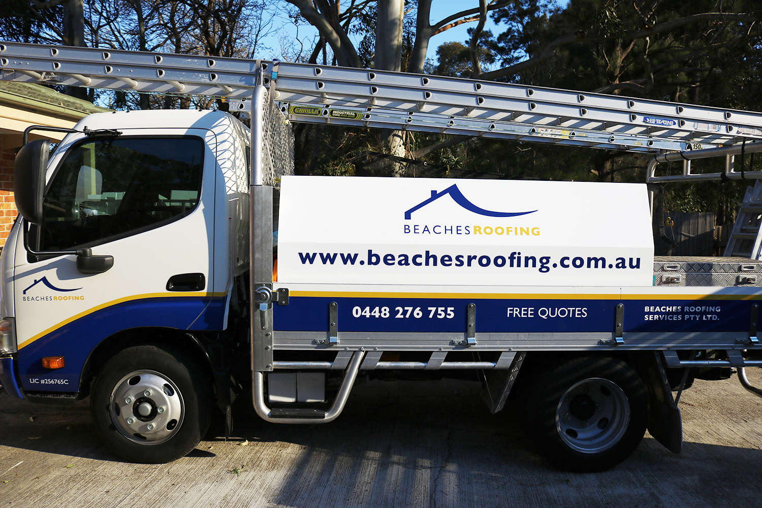 Vehicle Branding for Beaches Roofing