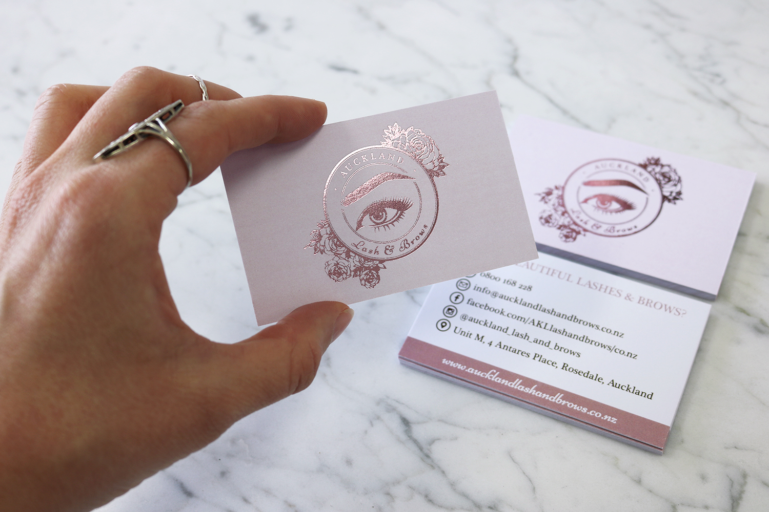 Auckland Lash & Brows Business Cards