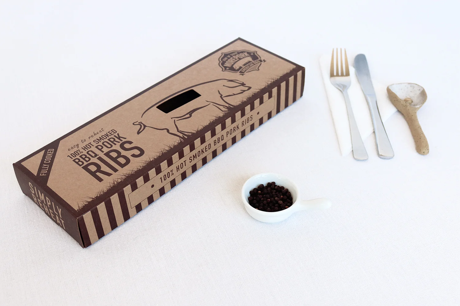 Morepork BBQ Ribs Packaging