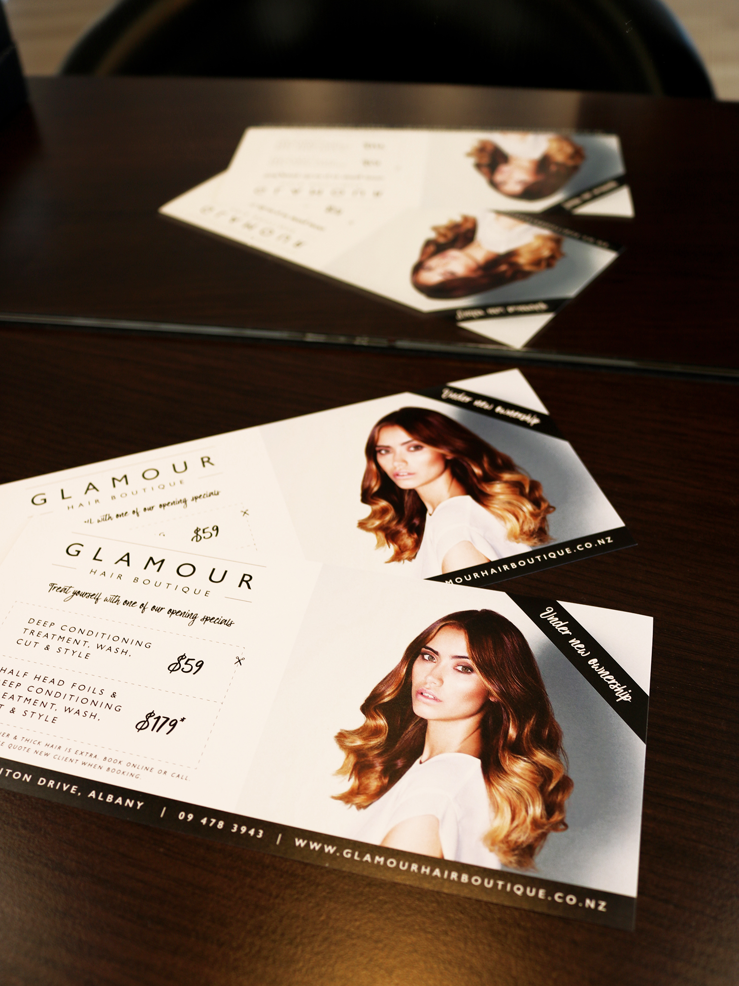 Glamour Hair Boutique DLE Flyer Design