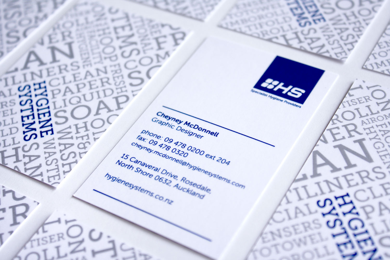 Hygiene Systems Business Cards