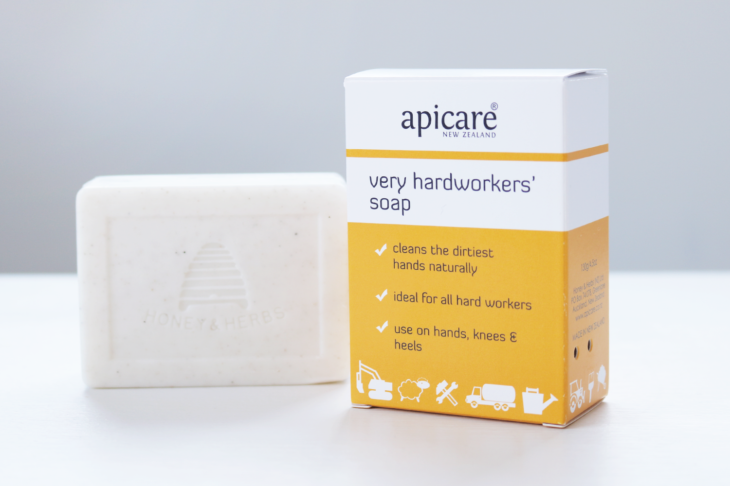 Very Hardworkers Soap Packaging Design for Apicare