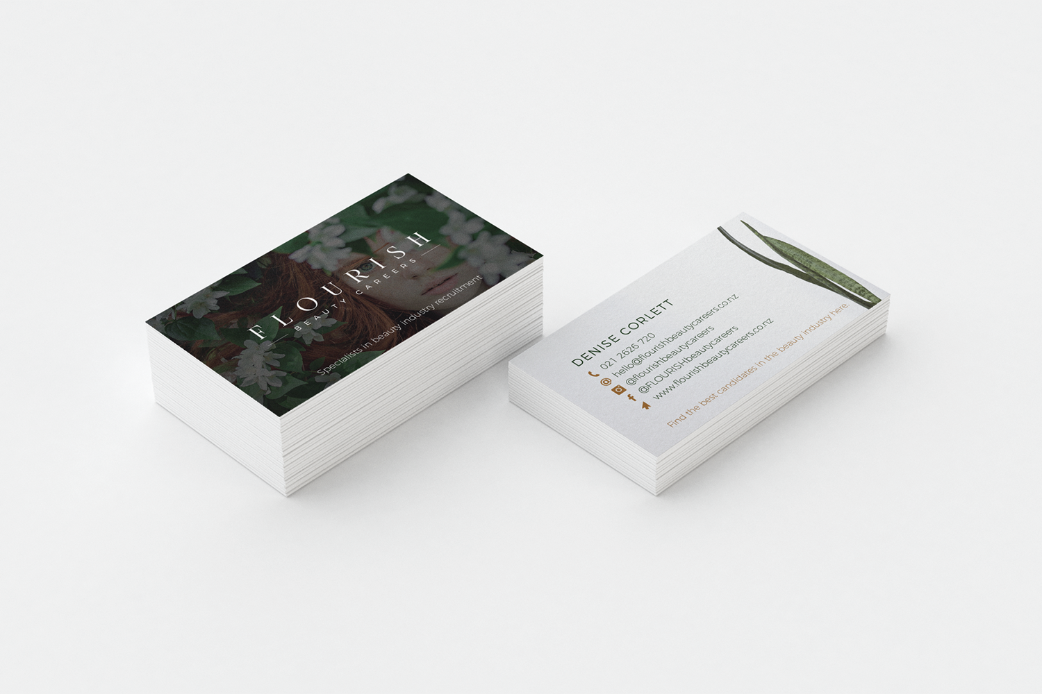 Flourish Beauty Careers Business Cards