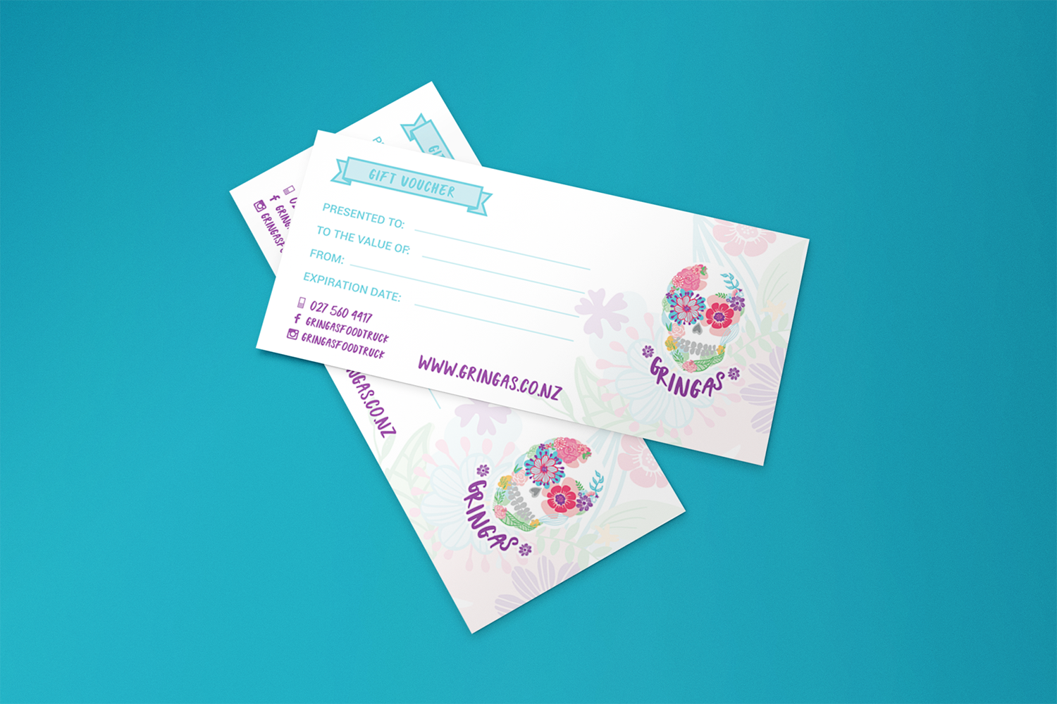 Gift Voucher Design for Gringas