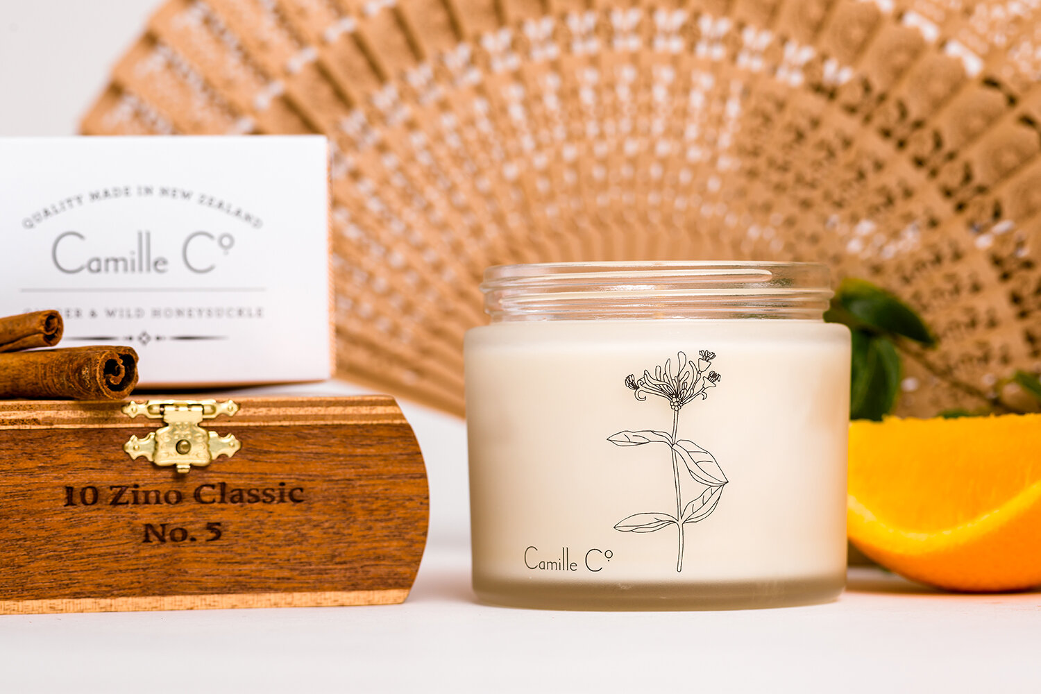 Camille Co. Ginger and Wild Honeysuckle Candle