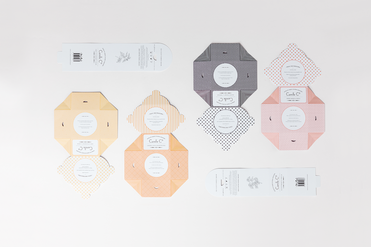 Camille Co. Soap and Candle Packaging Design