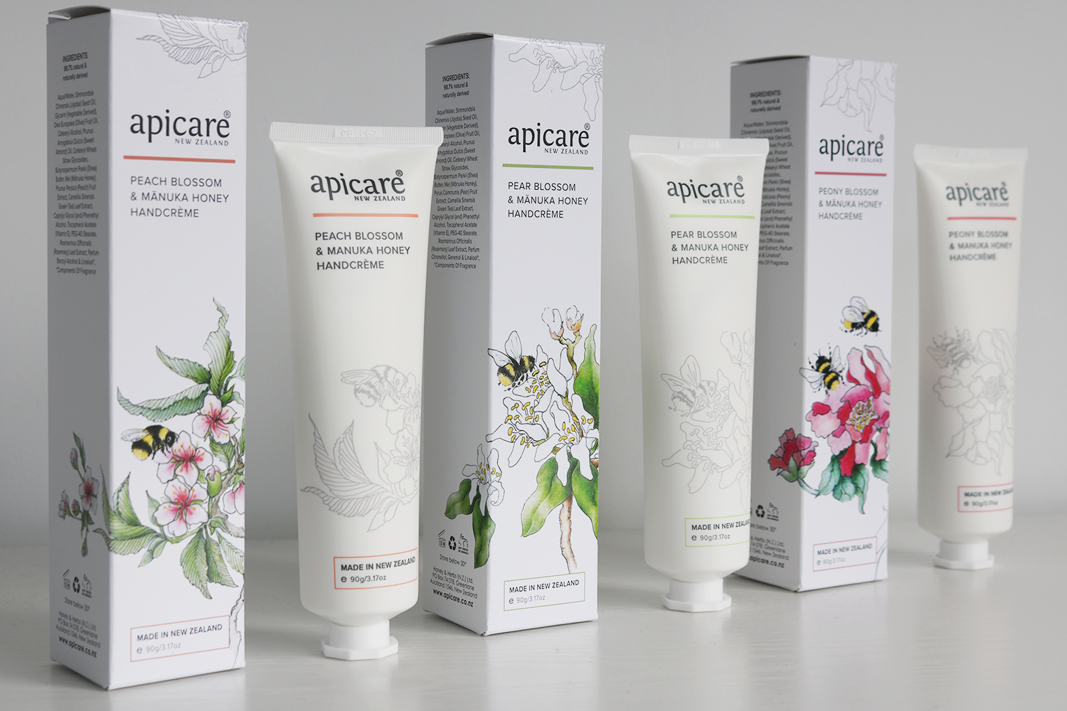 Apicare Luxury Handcreme Trio Packaging Design