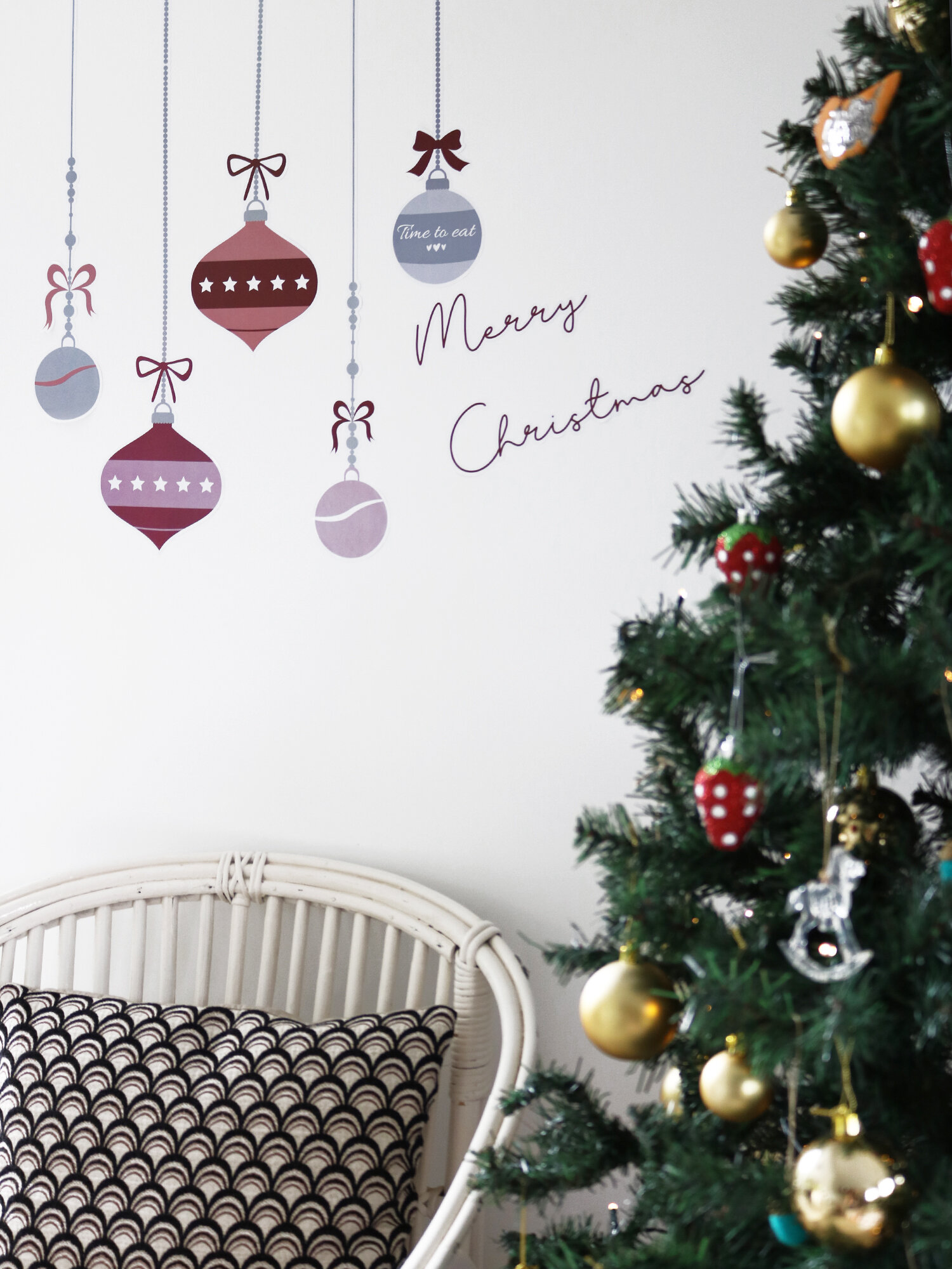 Merry Christmas Wall Decals for Creative Path