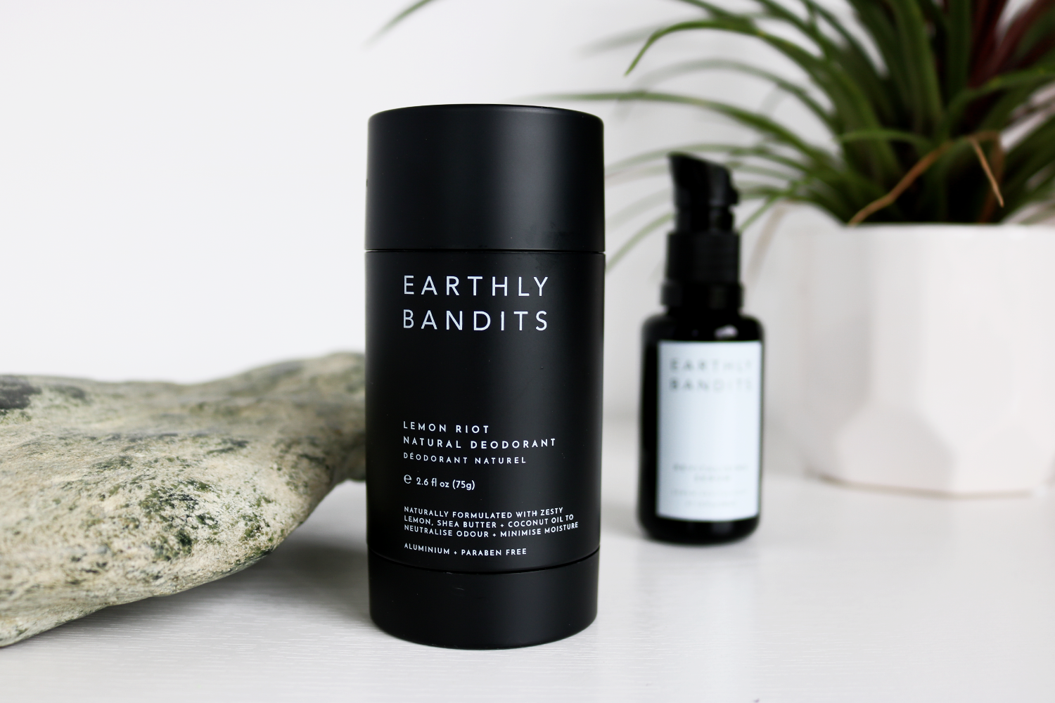 Earthly Bandits Lemon Riot Deodorant Packaging Design