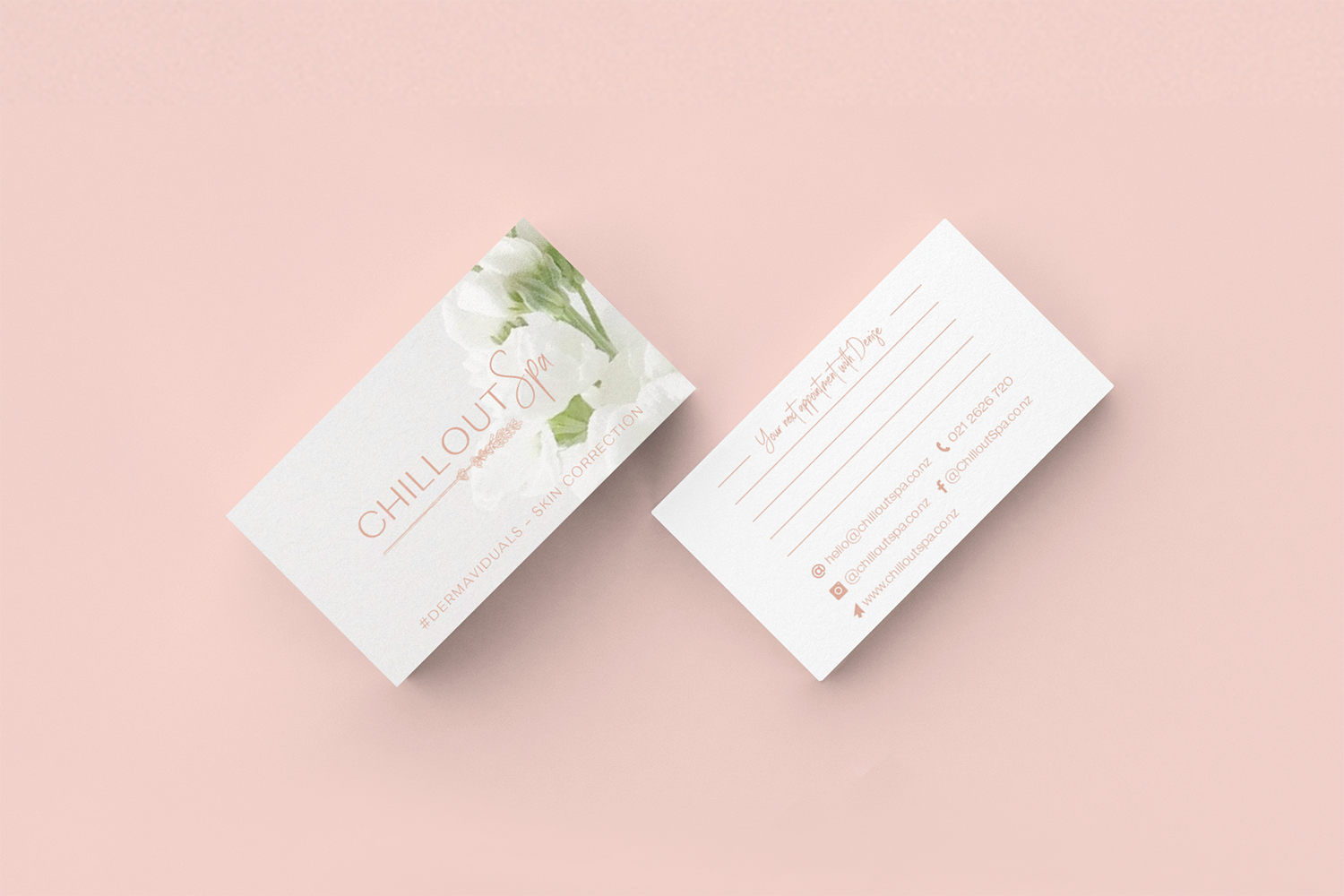 Chillout Spa Business Card Designs
