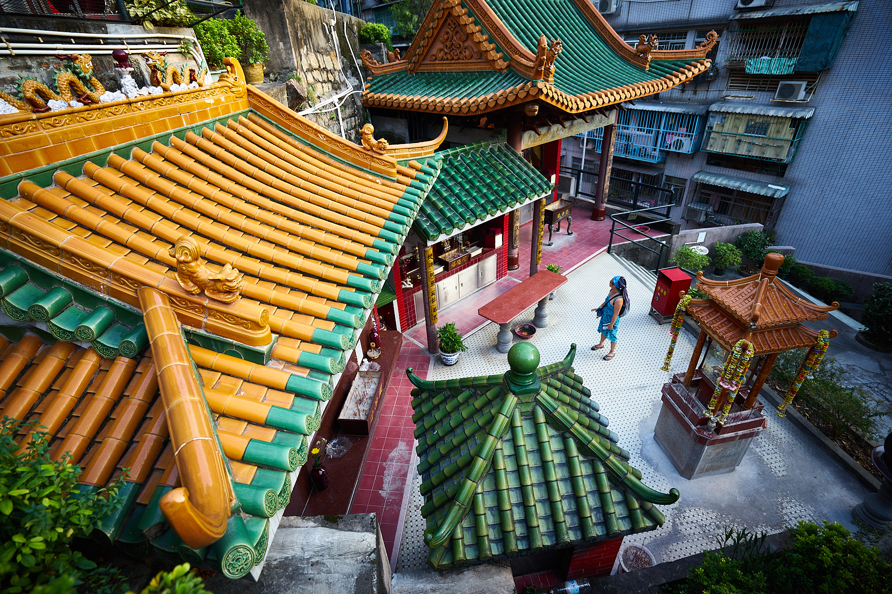 Temple Visitor, Macau