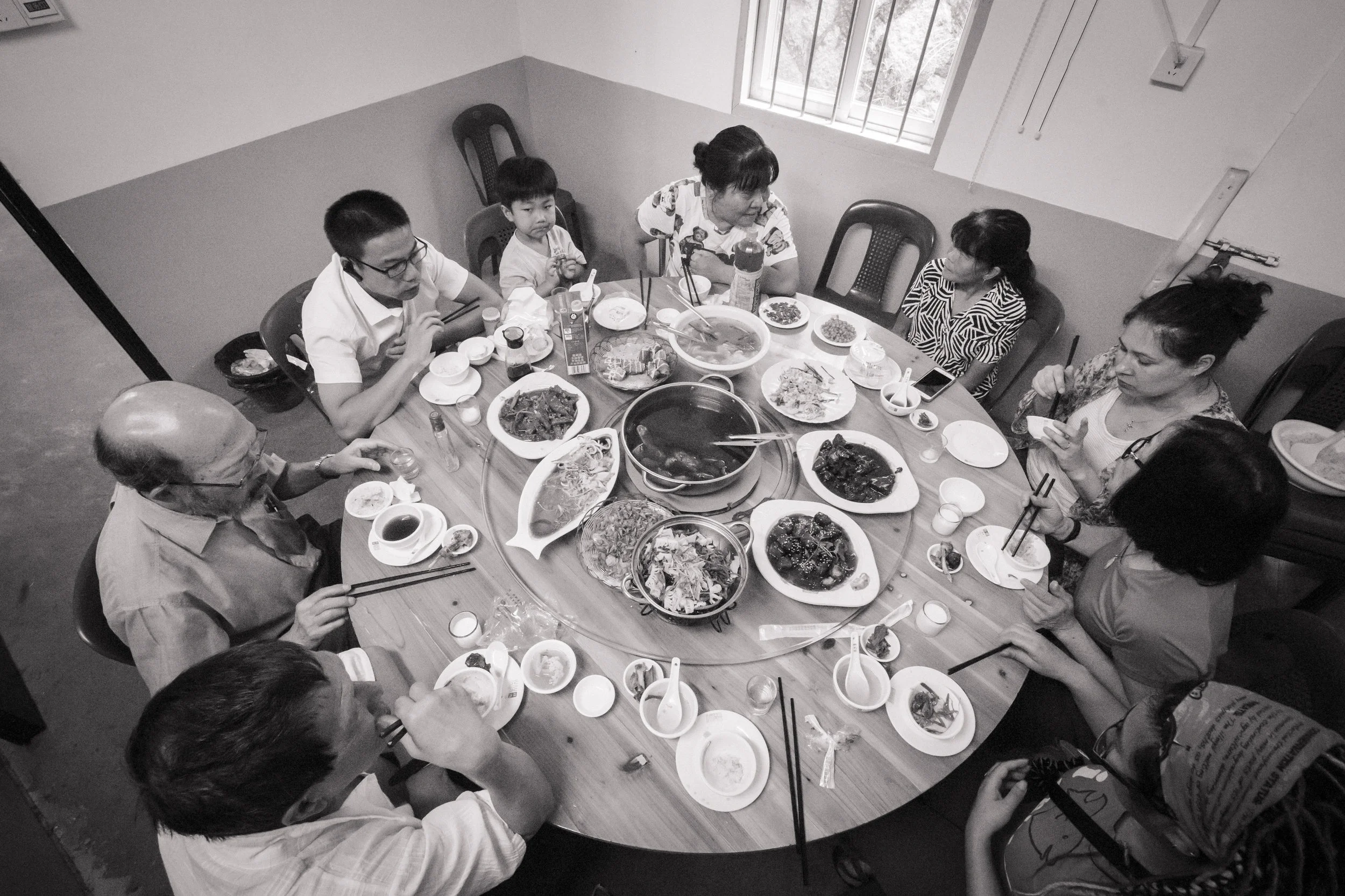 We shared a meal with the poorest of our family, who gave generously