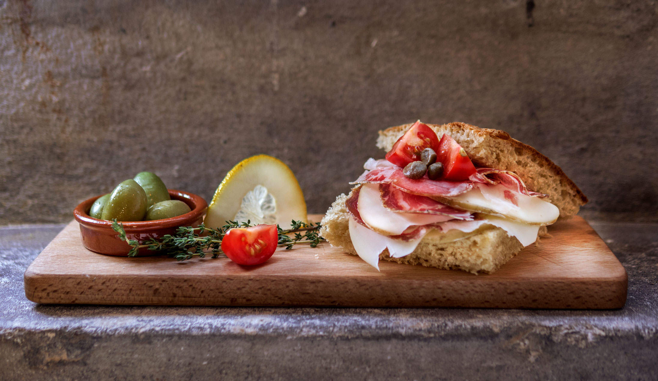 Hand made sandwich by Terre Lente