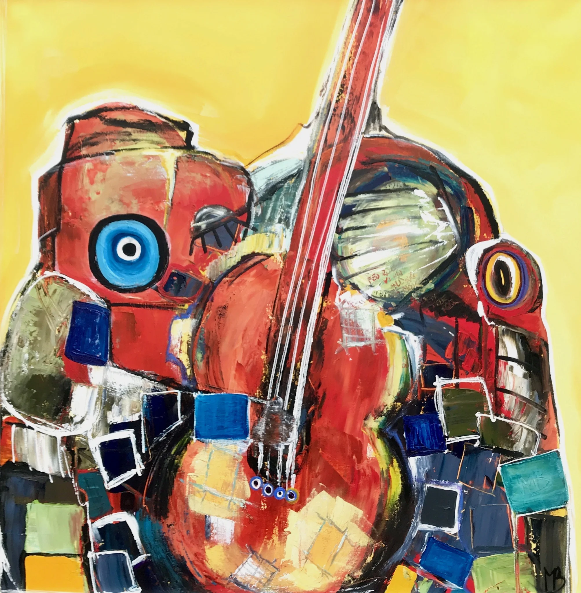 Mamba D'amour 100 x 100 cm. (solgt)