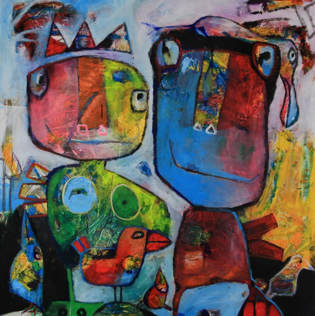 Kingdom of Birds - 100 x 100 cm - 2014 - Solgt