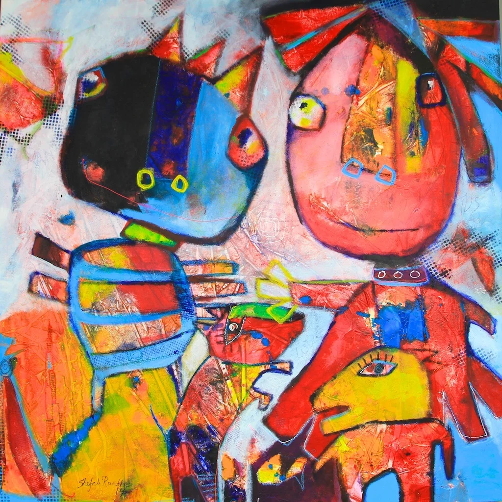 Let’s play - 100 x 100 cm - 2014 - Solgt