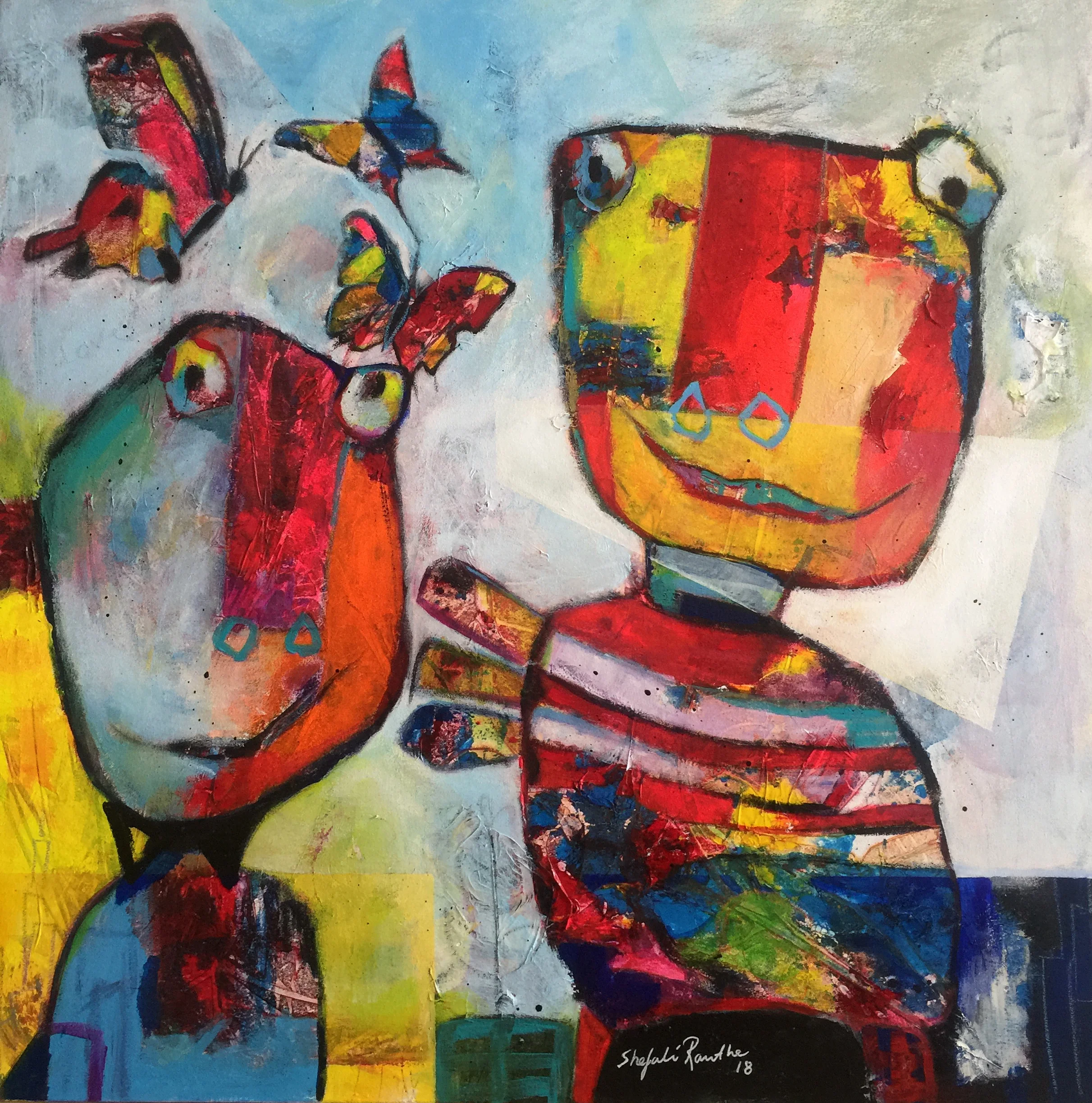 Love in the air 1 - 100 x 100 cm - 2018