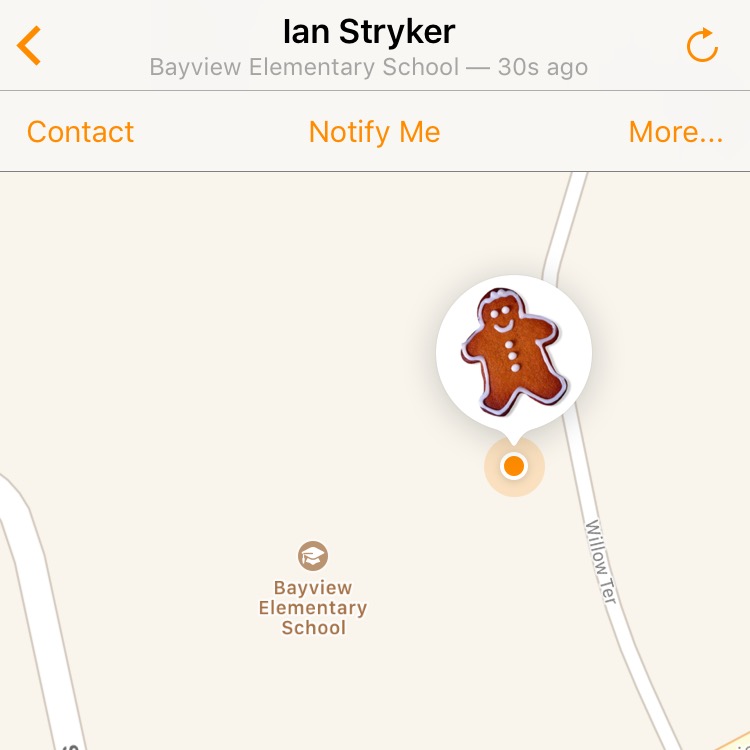 The iPhone allows me to stalk my kid's location using Find Friends while still giving him freedom.