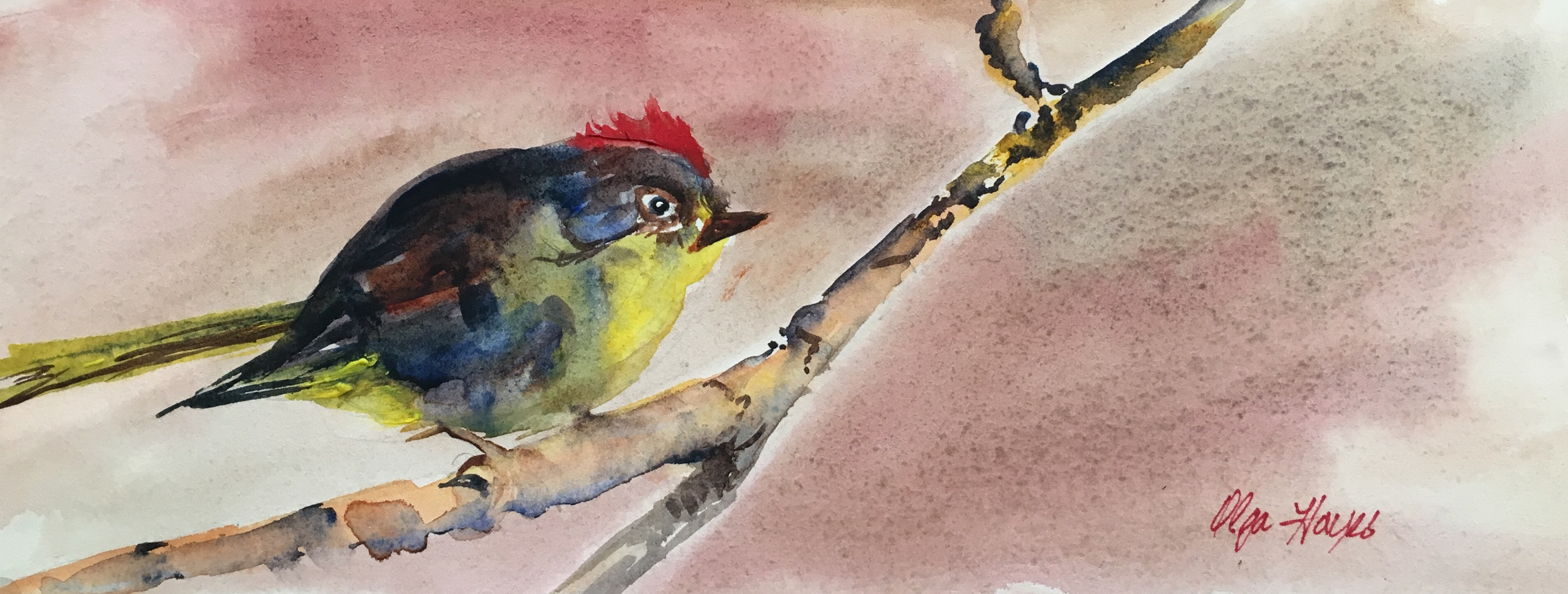   Little King  3.9 x 9.8 inches $60   (Sold)   