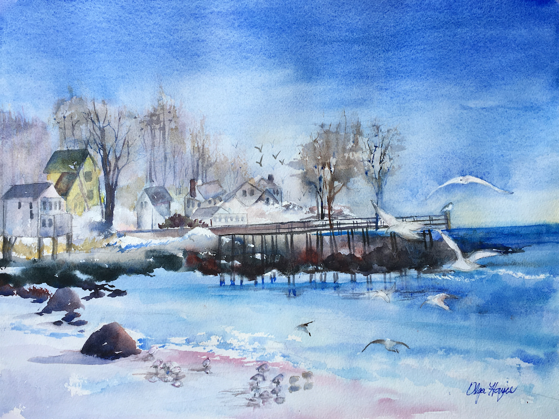   The Old Pier  16 x 12 $200 