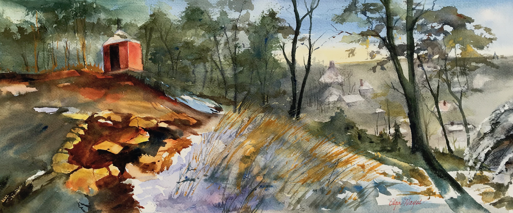   Powder House  24 x 10 inches $225 