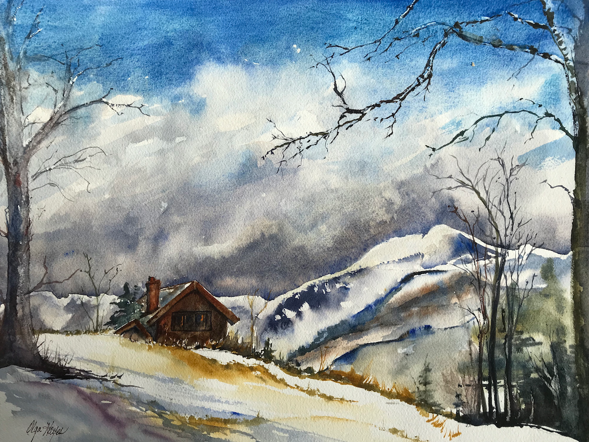   Mt. Mansfield  16 x 12 inches $175 