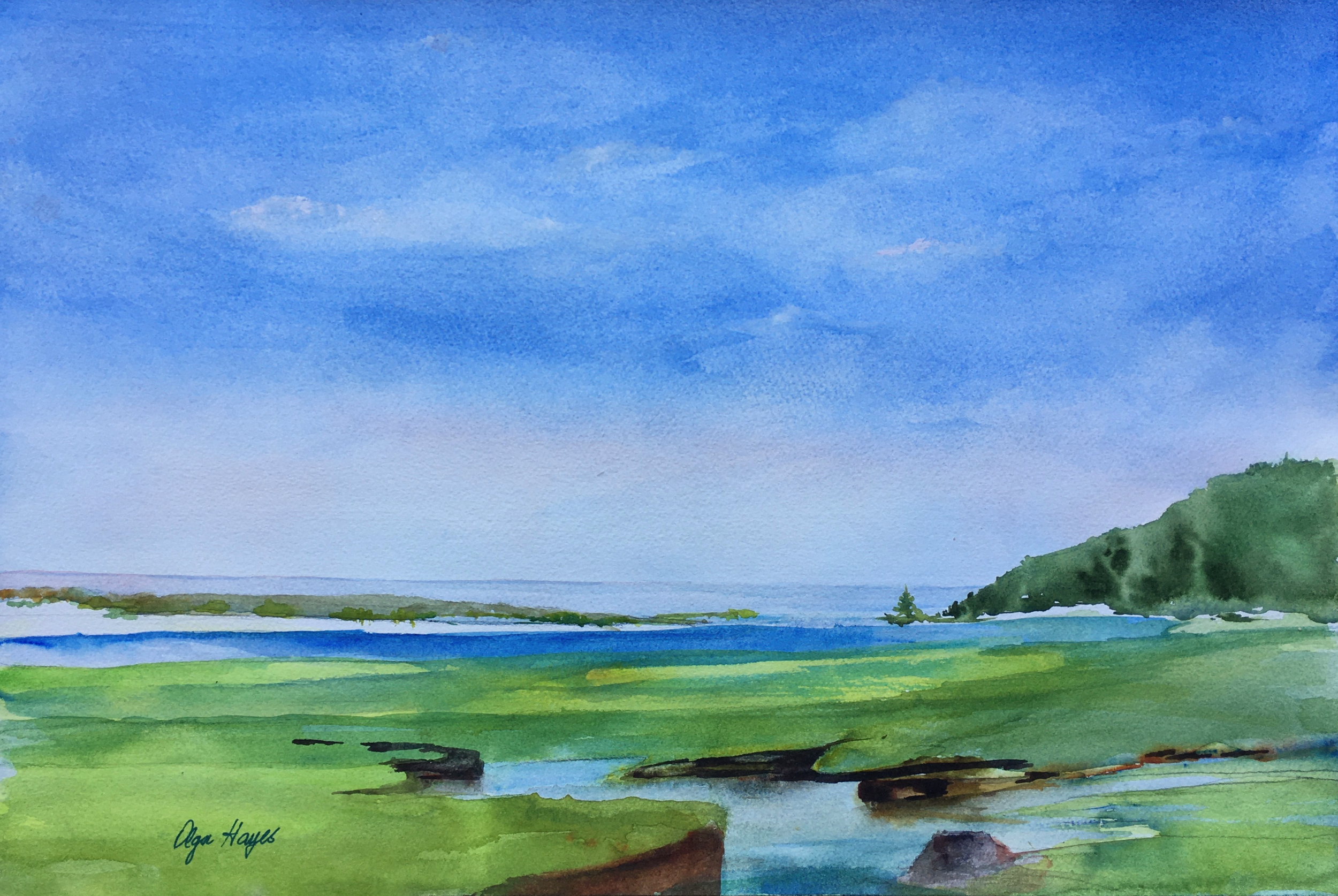   Helen’s View  Unframed, 12x18 inches $150 