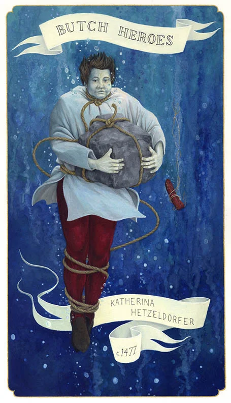 Katherina Hetzeldorfer c. 1477 Germany gouache on paper, 11 x 7 inches 2012 In the collection of the Davis Museum at Wellesley College
