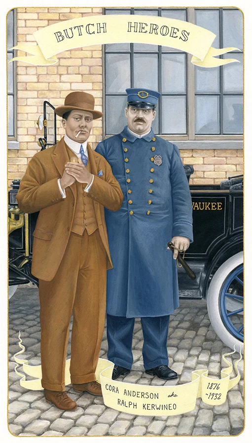 Cora Anderson aka Ralph Kerwineo 1876-1932 United States gouache on paper, 11 x 7 inches 2017 In the collection of the Cornell Fine Arts Museum