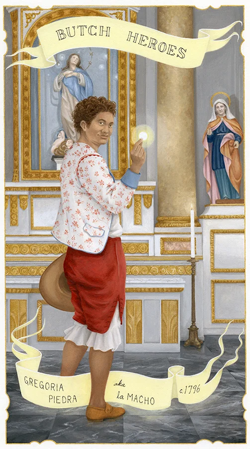 Gregoria Piedra aka la Macho c. 1796 New Spain (Mexico) gouache on paper, 11 x 7 inches 2018 Private Collection