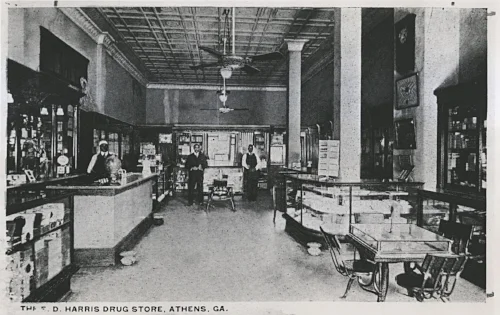 Harris Pharmacy in Morton Theatre - 1914.jpg