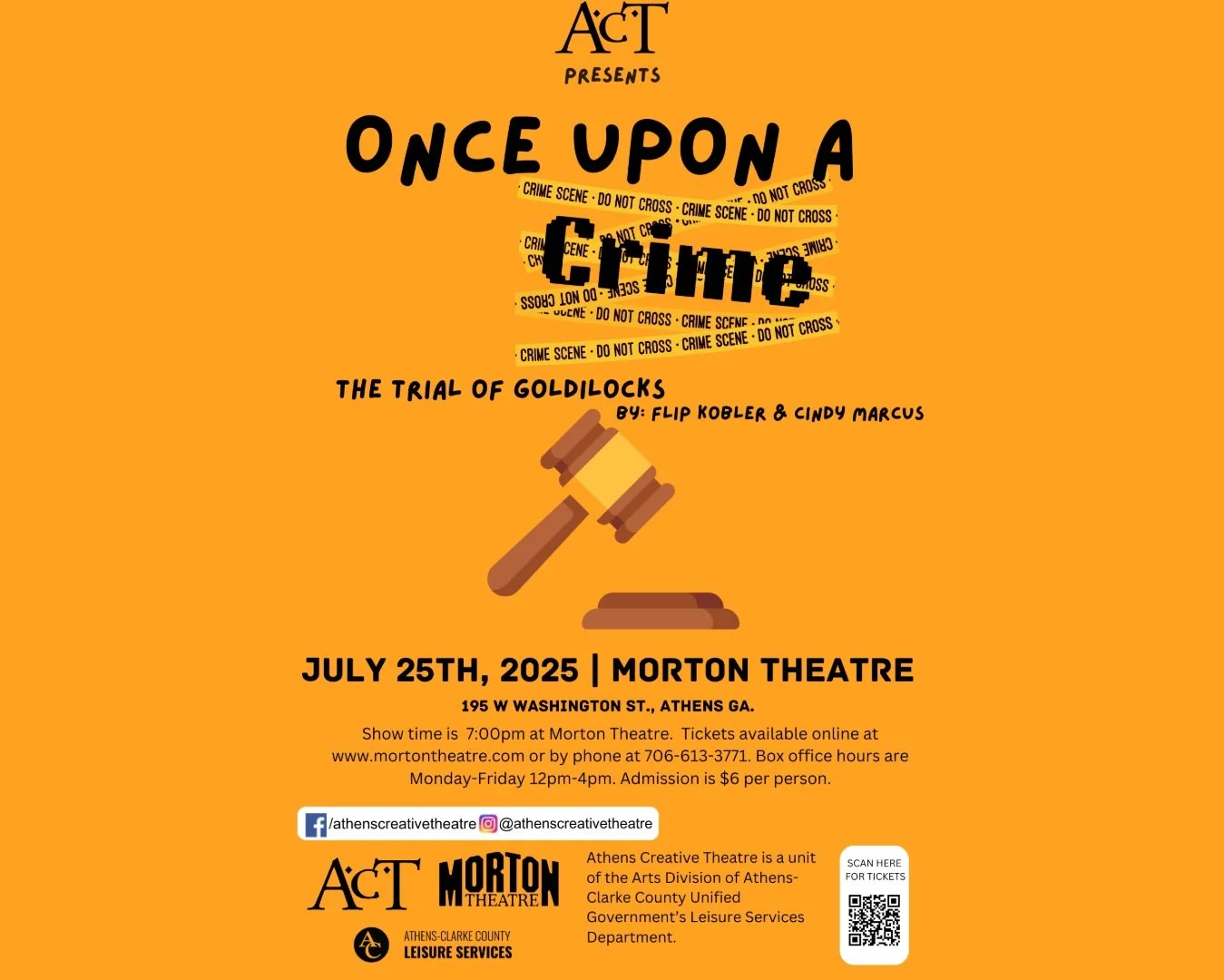 ACT Youth Performance Camp: Once Upon a Crime