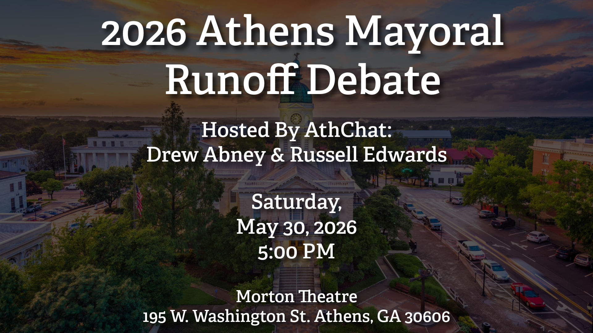 2026 Athens Mayoral Runoff Debate
