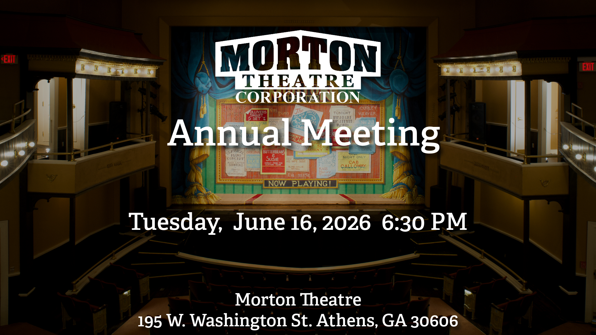 Morton Theatre Corporation Annual Meeting