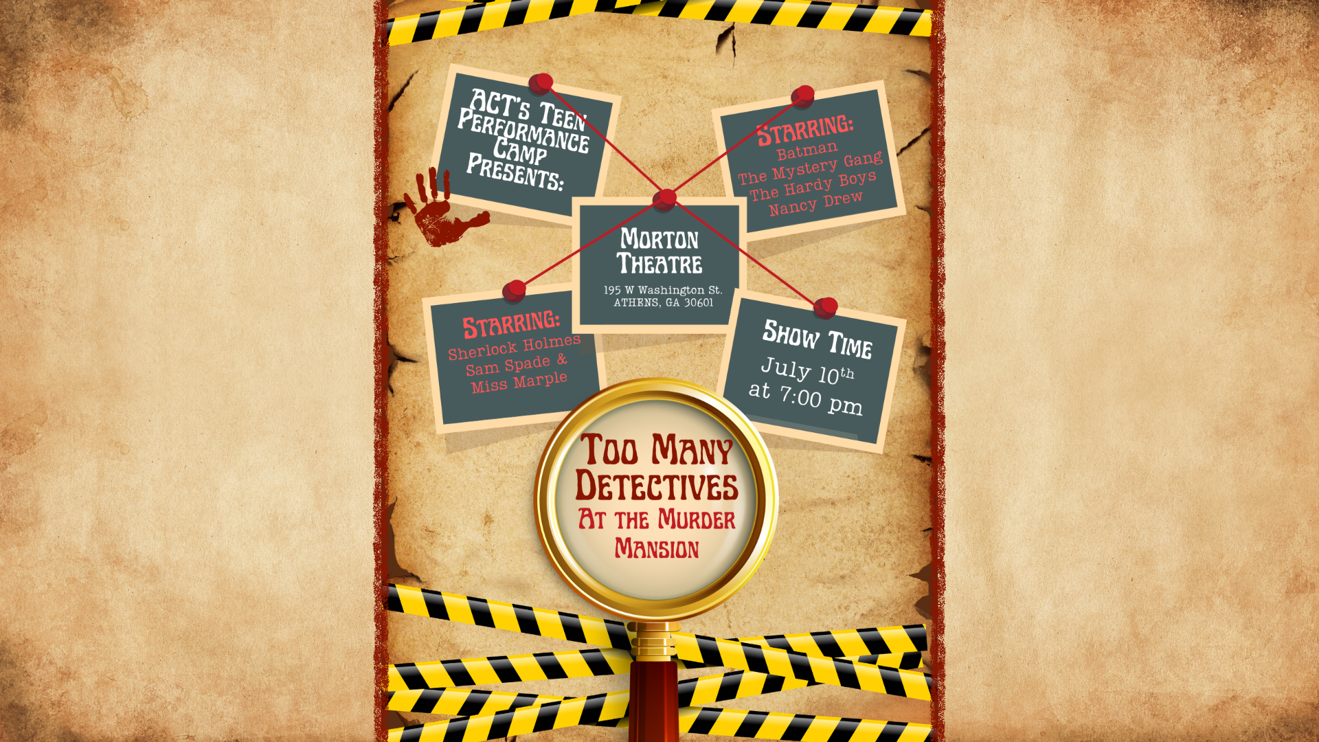 ACT Teen Performance Camp: Too Many Detectives at the Murder Mansion
