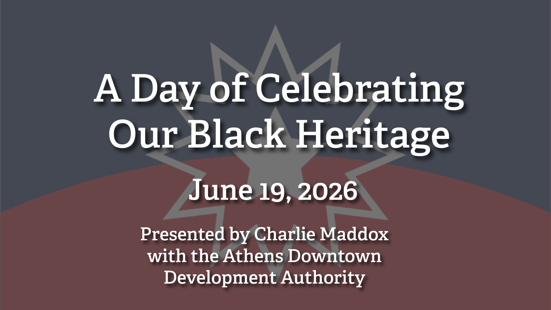 A Day of Celebrating Our Black Heritage