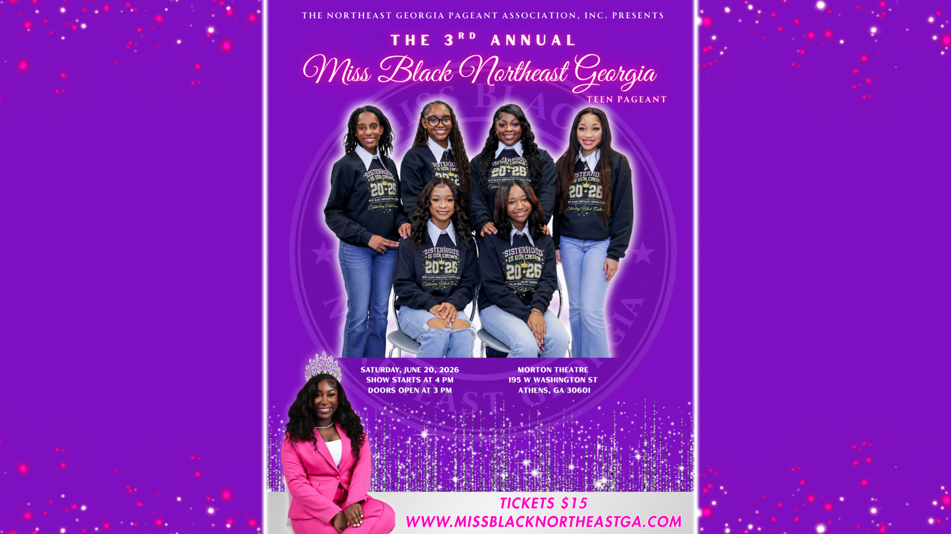 Miss Black Northeast Georgia Teen Pageant 2026