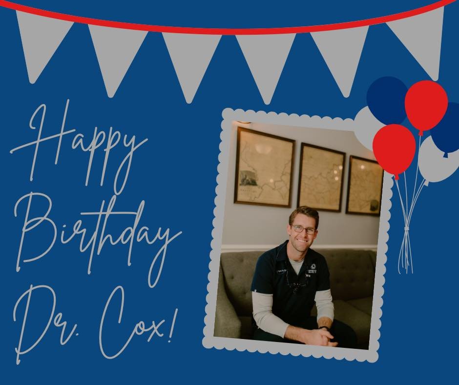 Today is a very important day, Dr. Cox Birthday!!! We&rsquo;ve had the best week celebrating him in the office. Be sure to wish him a big Happy Birthday if you see him today!! 🎈