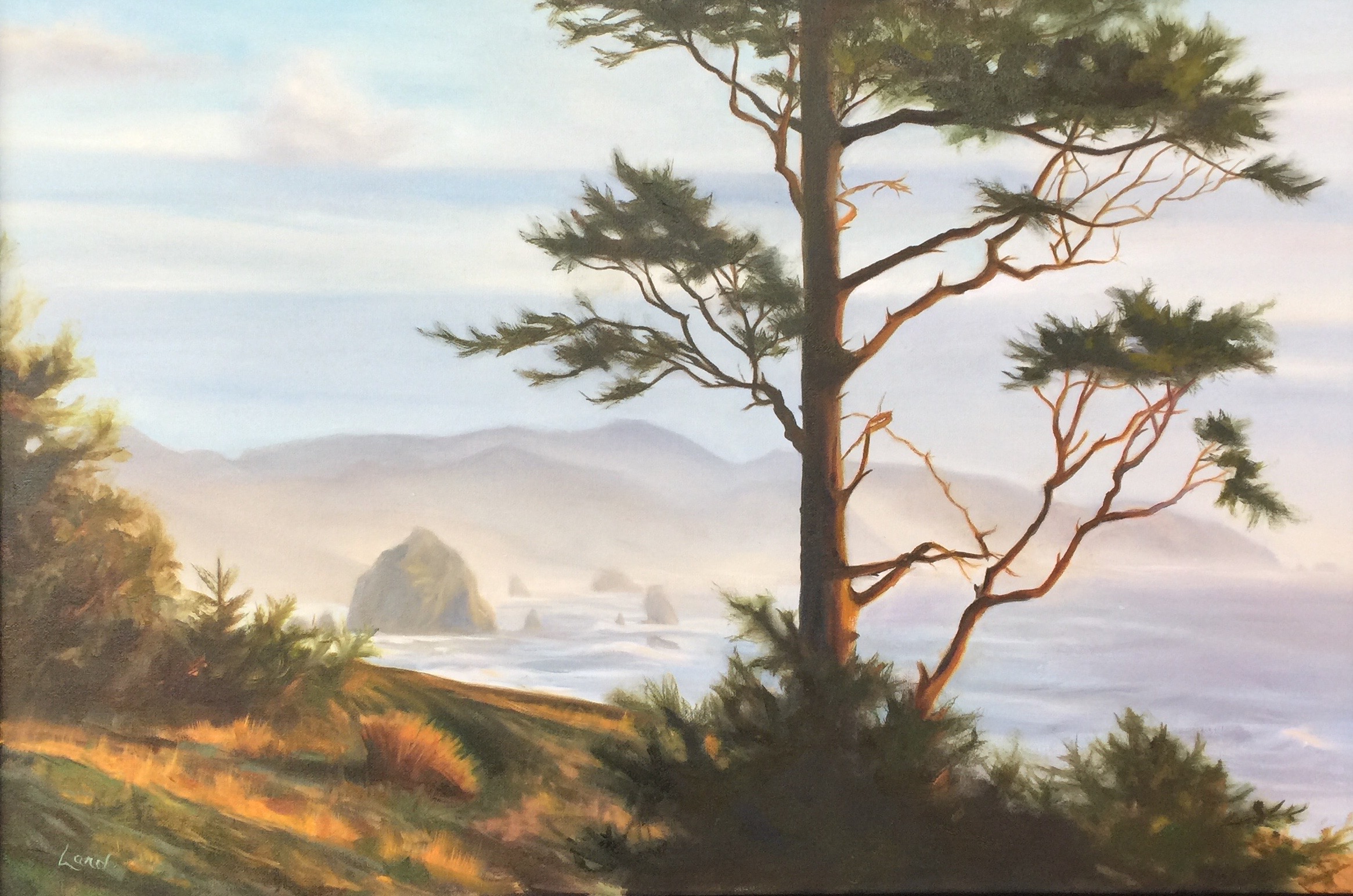Evening Mist at Haystack Rock.jpeg