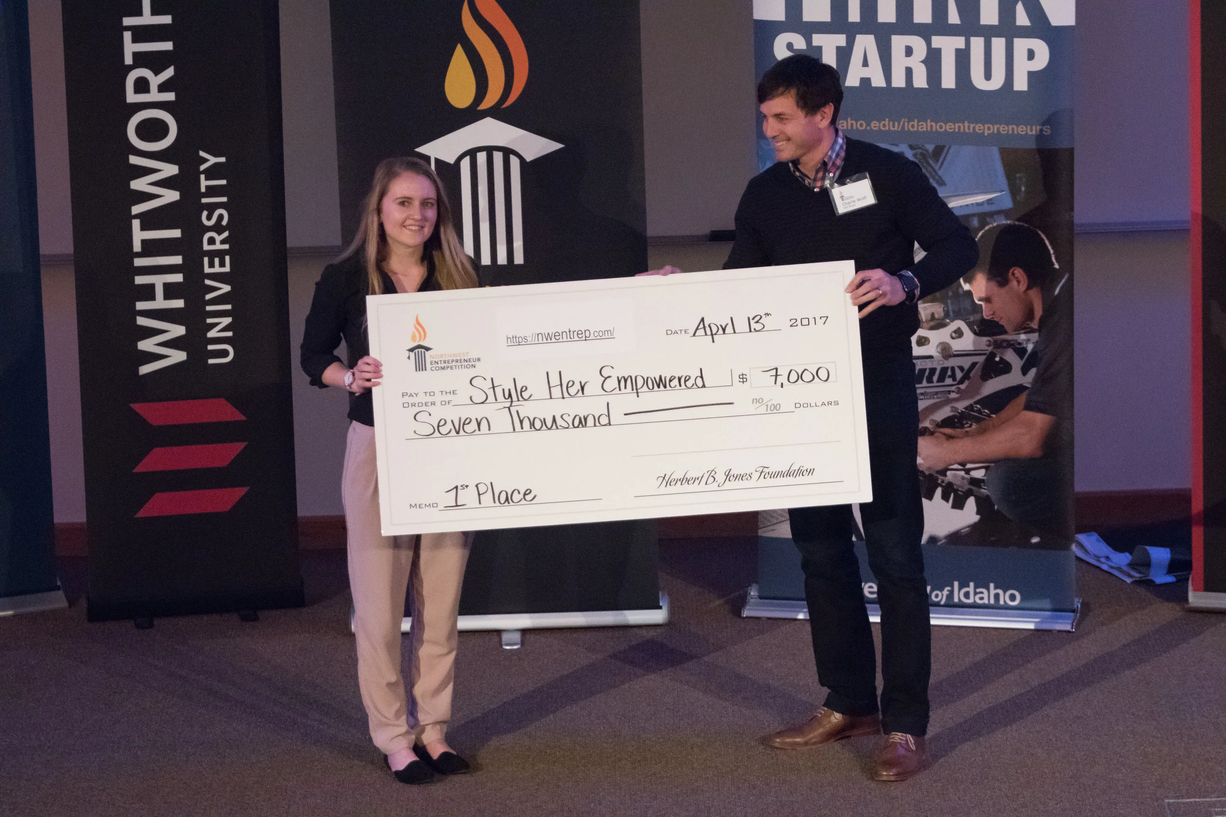 First place winner, Style Her Empowered, from University of Idaho