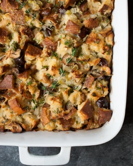 Chestnut Herb Stuffing via Life is but a Dish