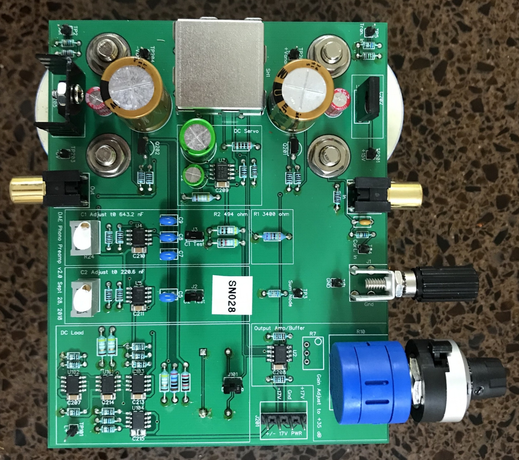 Previous Version - DÆ Phono Preamp v2.0 Top