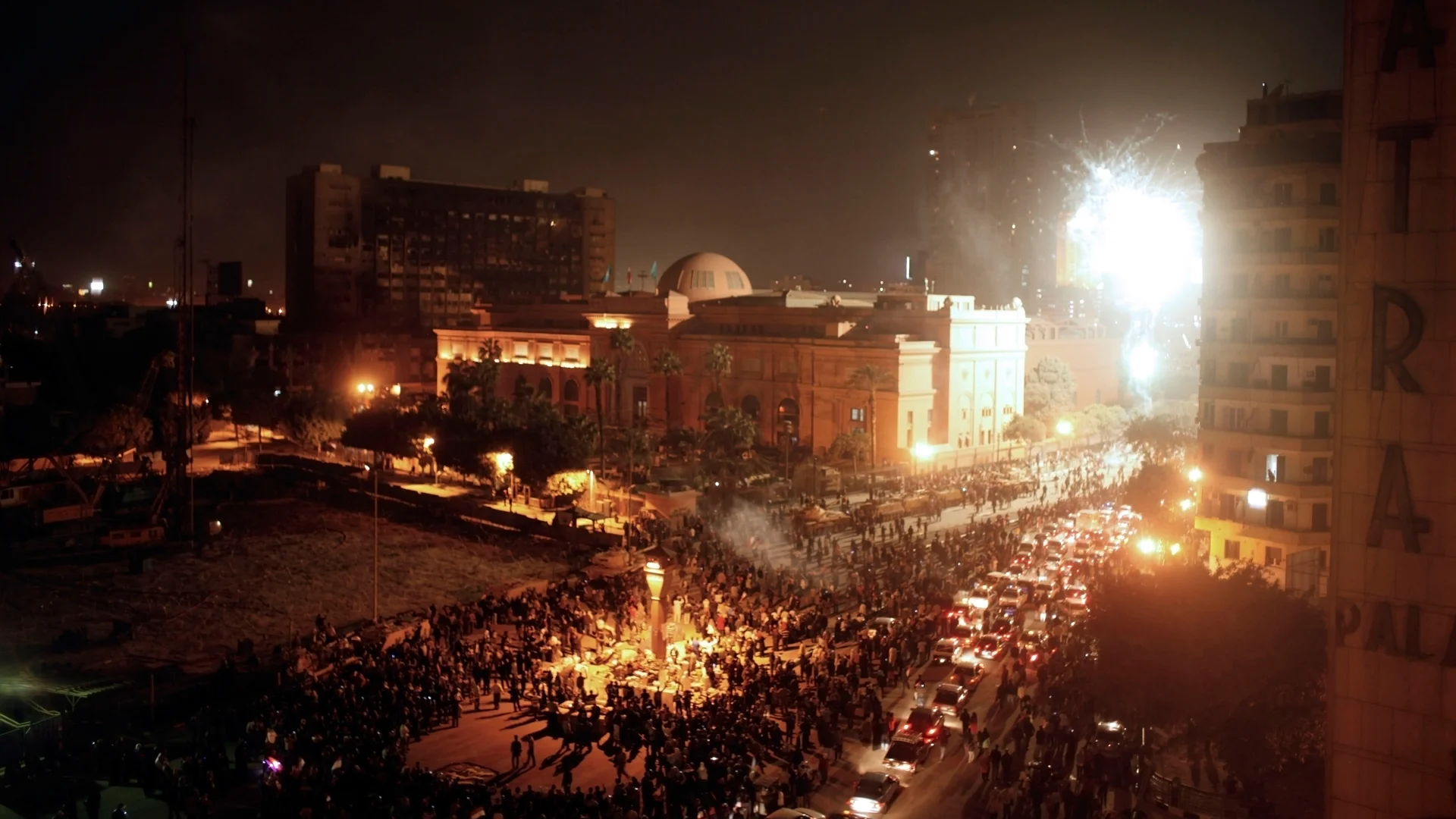 Arab Spring Egypt. Cairo. 12 February 2011. Celebrations in Tahrir Square, the day after President Mubarak announced his resignation following a series of protests across the country. The Egyptian and Tunisian revolutions influenced democratic uprisings in other Arab countries, in what became known as the Arab Spring. (Photo: © Moises Saman/Magnum Photos)