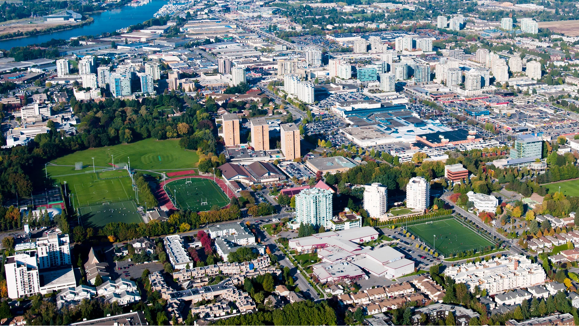  Aerial view of Minoru Park, 2011 