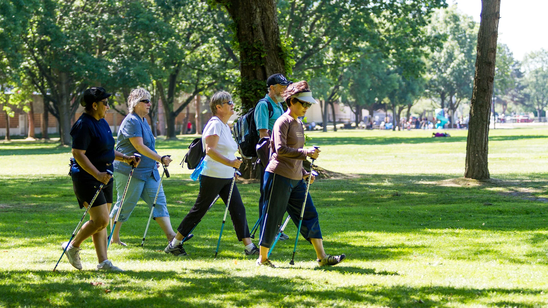  Nordic Pole walking program utilizing Minoru Park inner trails    