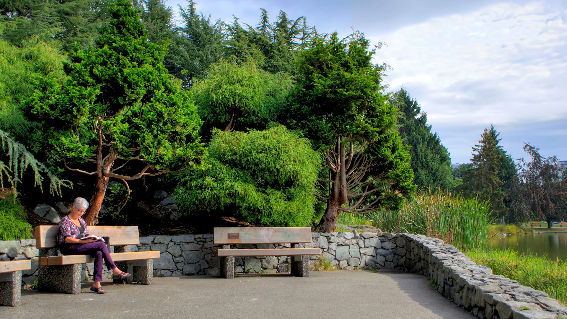  Benches with view of Lakes 