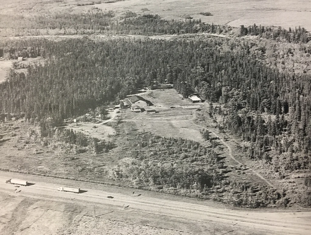 Aerial view of Kamp Kiwanis from early 2000s