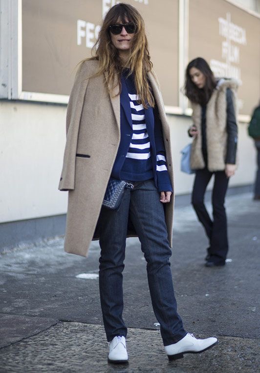 Caroline de Maigret is my street style dream. Focusing on mens tailoring she injects rocker chic as a French master! For my page on Caroline, visit here .