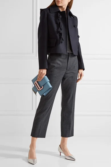 net-a-porter PRADA Cropped wool-felt coat.jpg